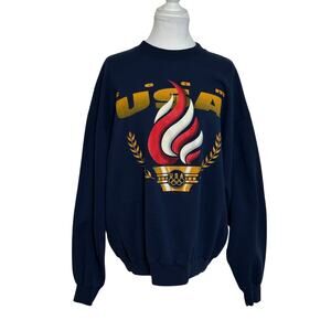 Vintage 96 Team USA Olympic Atlanta Crewneck Hanes Sweatshirt I XXL